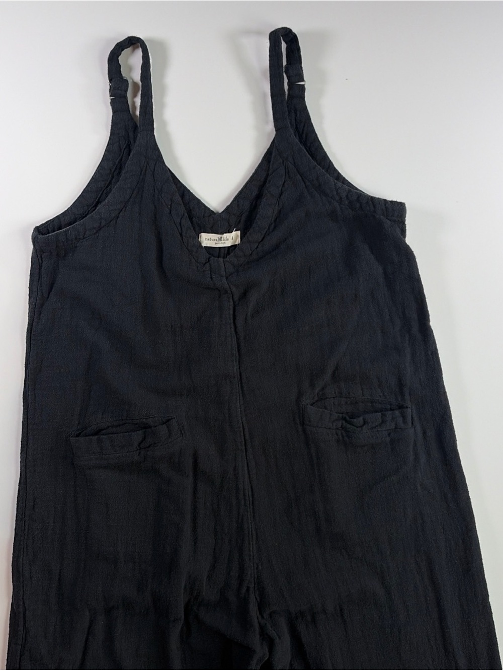 Natural Life Wide Leg Carrington Jumpsuit Overalls - Medium